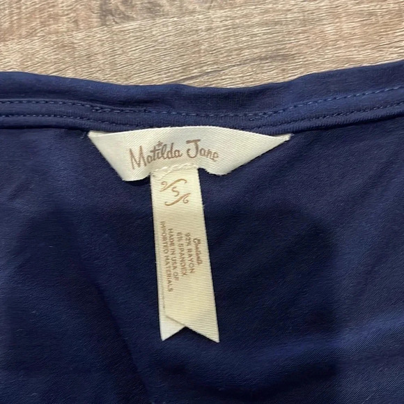 Matilda Jane - Navy Cruise Dress - Short Sleeve - Navy Blue - Size Small - Picture 6 of 7